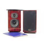 Quad Speakers, a pair of rosewood gloss Quad speakers Model 17-11L (L series bookshelf), generally