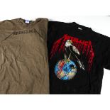 Metallica 'T' Shirts, two shirts comprising Metallica 'T' Shirt 1993 - No Where Else to Roam tour