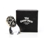 Iron Maiden / Great Frog Silver Ring, The Great Frog London .925 Sterling Silver 46.8g Iron