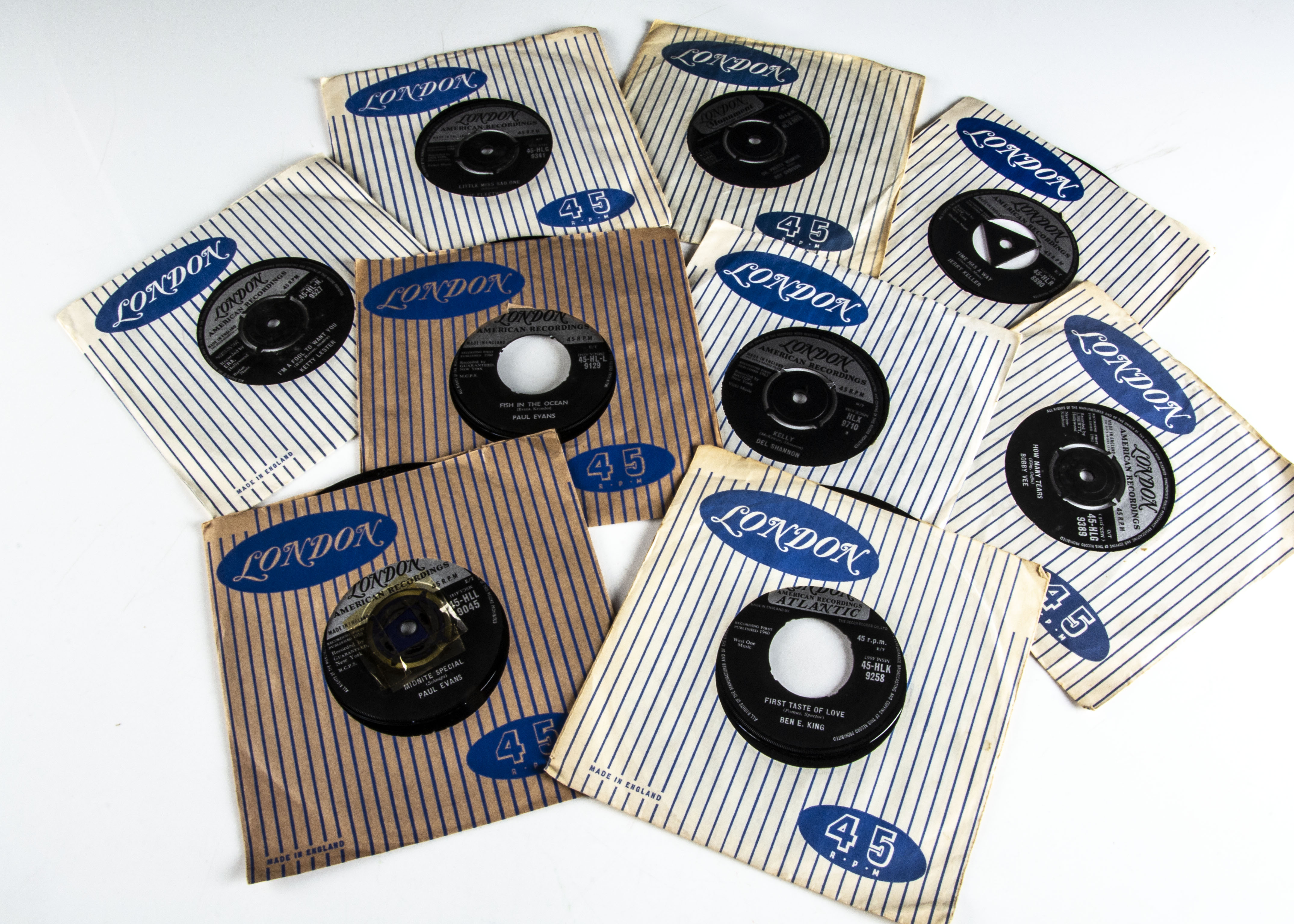 London Label 7" Singles, approximately ninety-five singles, all on the London label and all in