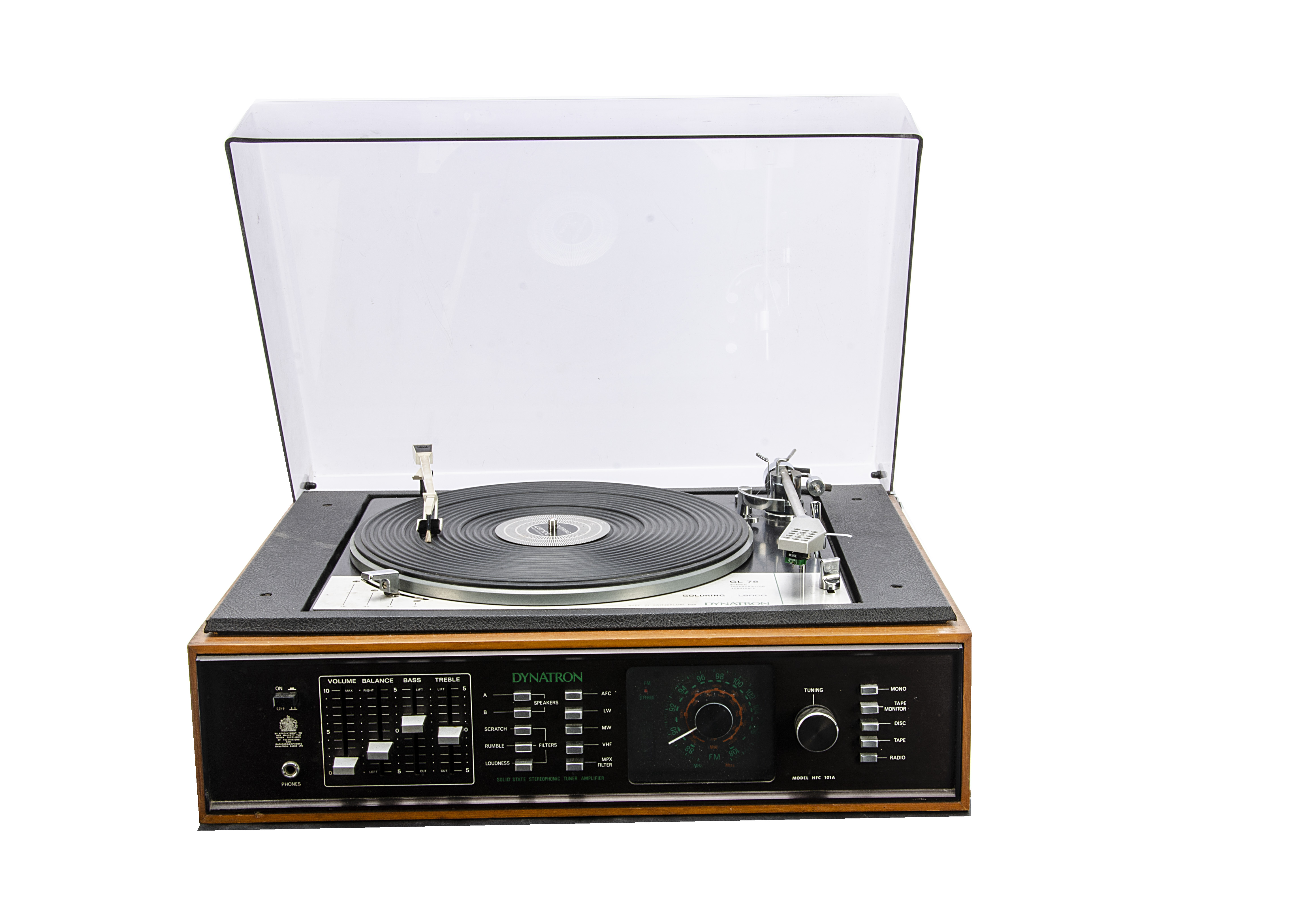 Dynatron Music Centre, a Dynatron Music Centre model HFC 101A has Goldring Lenco GL 78 turntable