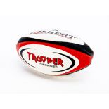 Iron Maiden Rugby Ball, Official Gilbert Replica mini Rugby Ball with Trooper and Iron Maiden