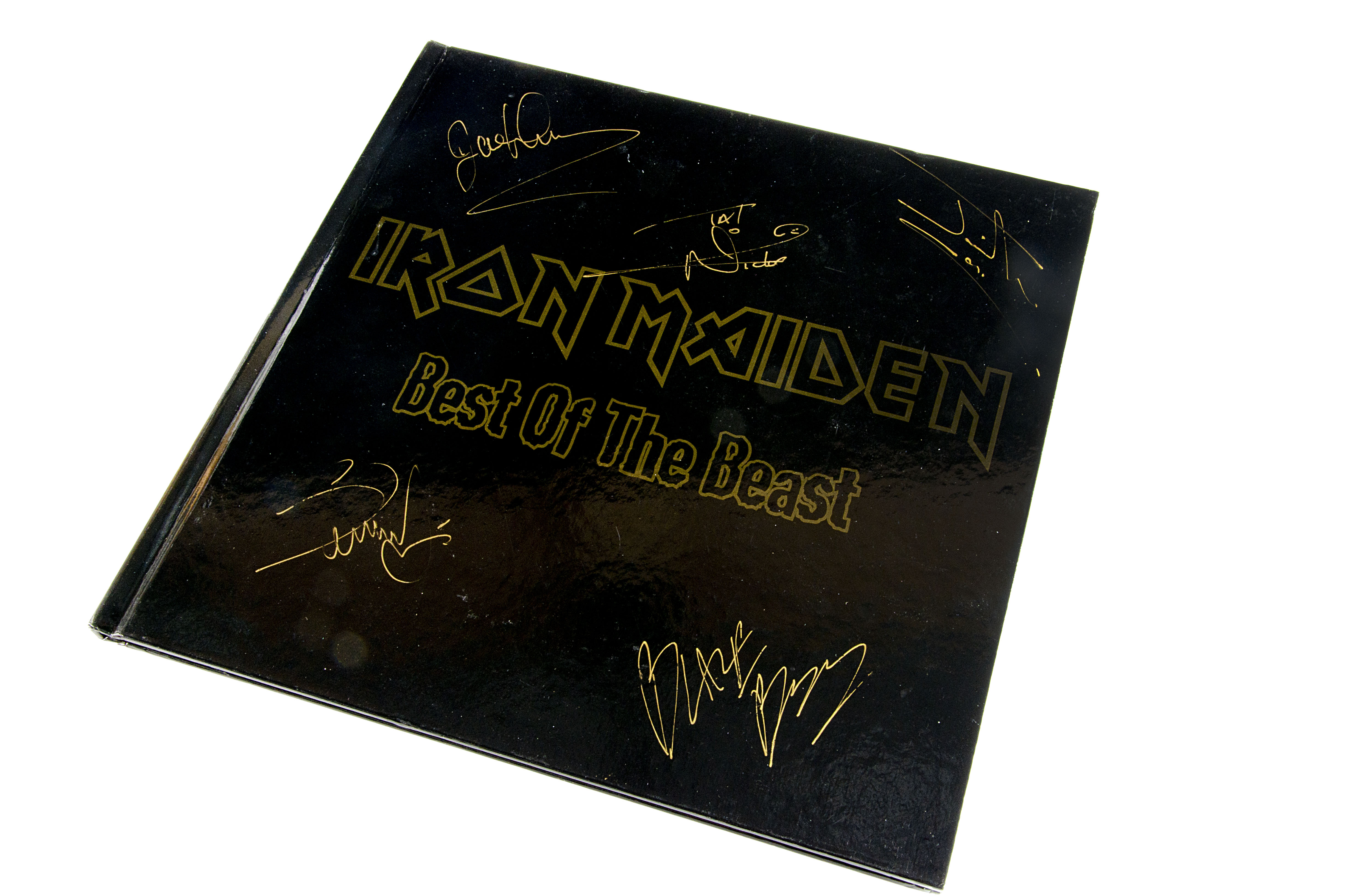 Iron Maiden Signed Book, Best of the Beast Book from the Box Set signed on the cover by Nicko