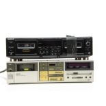 Cassette Decks, two cassette decks, Denon DR-M3 stereo deck plus a Sony TC-WE 505 (one drawer taped)