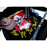 Iron Maiden Shirt / Umbrellas /Cap, a collared shirt (XXXL) breast pocket logo and on reverse '