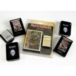 Iron Maiden Zippo / Other Lighters, collection of six lighters comprising two boxed Trooper