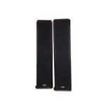 Mission Speakers, a pair of Mission 753 speakers floor standing rosewood veneer (208mm w x 315mm d x