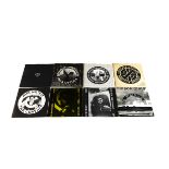 Crass and Related 7" singles, eight 7" singles comprising Crass: Reality Asylum, Persons Unknown,