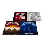 Metallica LPs, four original UK albums comprising Ride The Lightning (with inner VG/VG+), Master