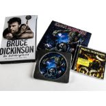 Bruce Dickinson Signed items, Four items signed by Bruce comprising: What Does This Button Do (First