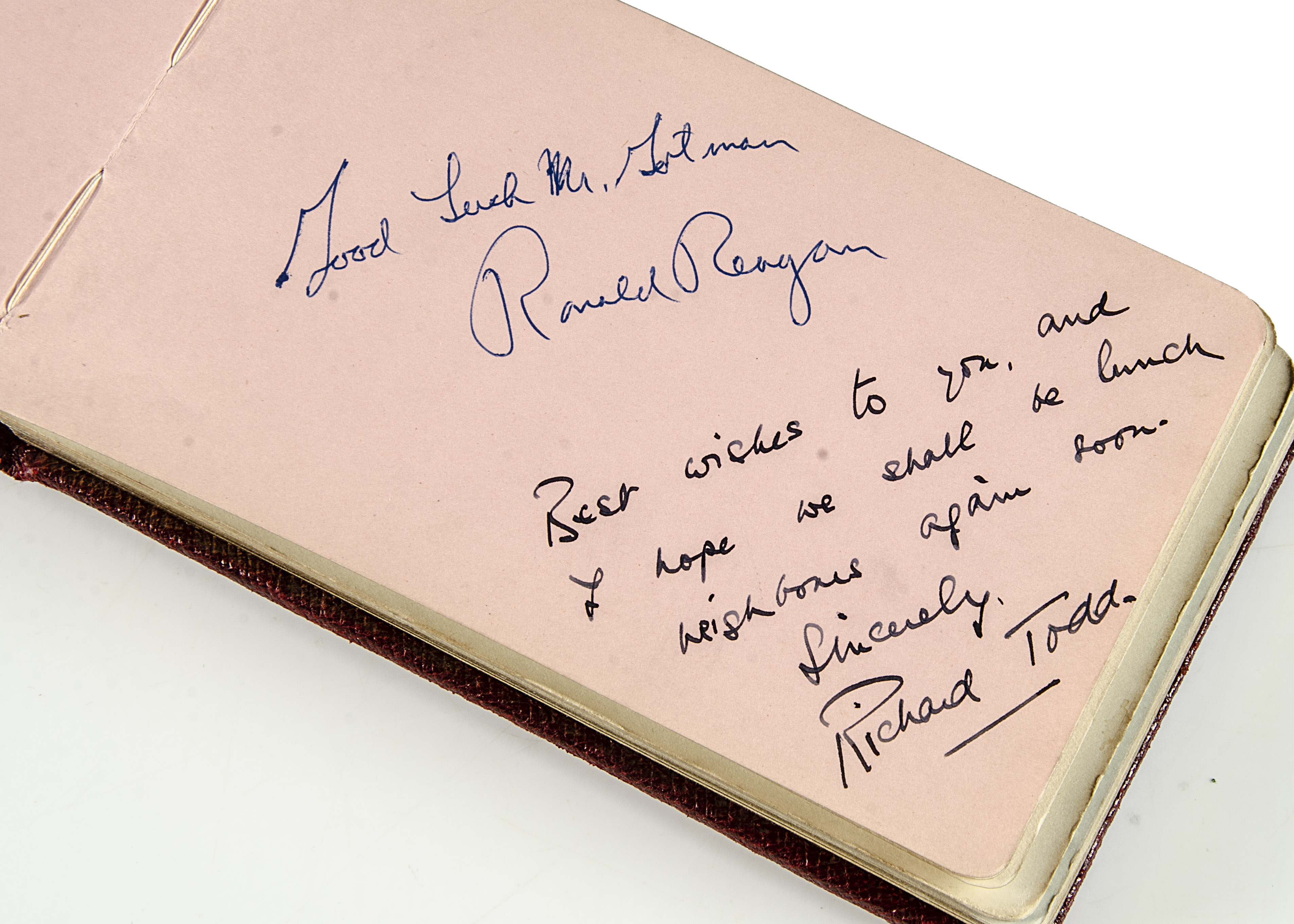 Autographs - Stage & Screen, an autograph album purchased at Christie's in 1979 that appears to