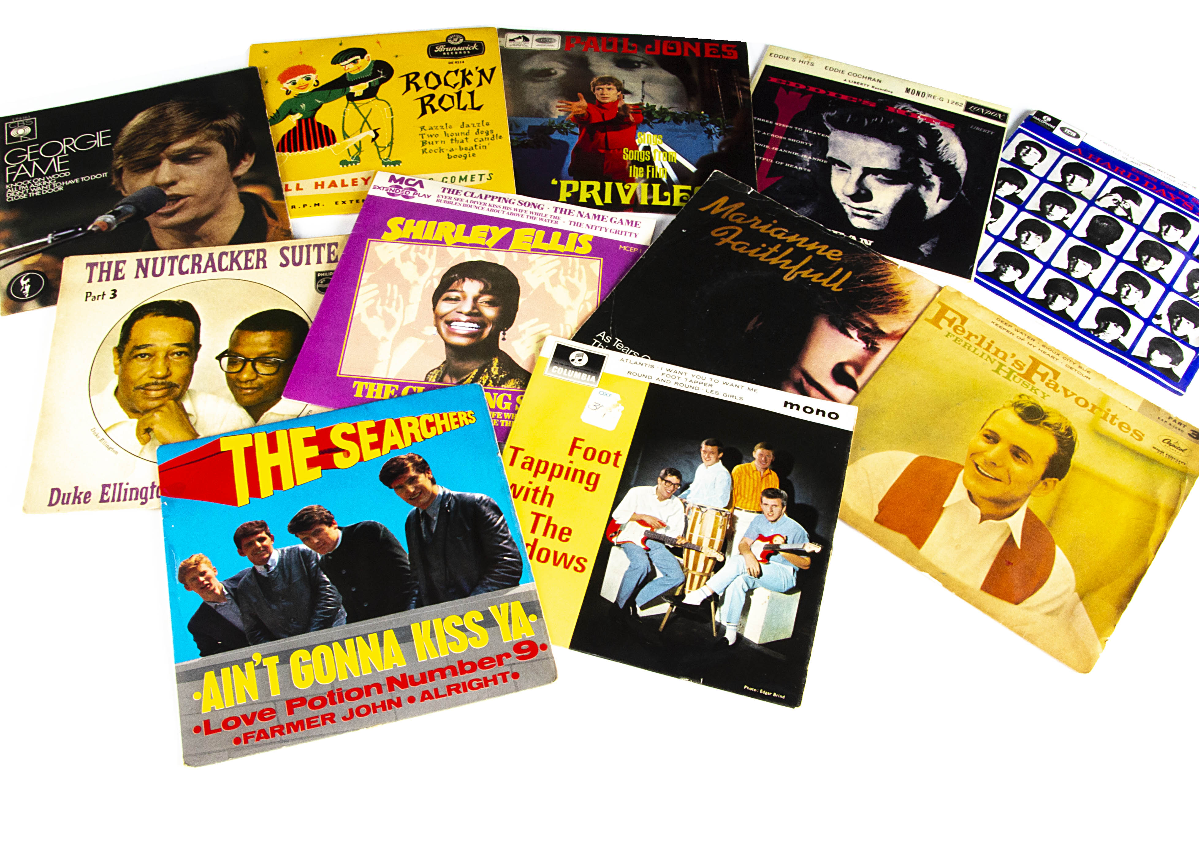 Sixties EPs, ten EPs of mainly Sixties artists comprising The Beatles, Bill Haley, Paul Jones, Eddie