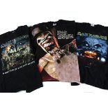 Iron Maiden Tour 'T' Shirts, six Iron Maiden 'T' shirts - 2001 Patriot Uncle Sam, World Tour