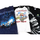 Iron Maiden 'T' Shirts, three Iron Maiden 'T' shirts - Brave New World Tour 2000/01 sized L very