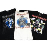 Iron Maiden 'T' Shirts, five Iron Maiden 'T' shirts - 2 X dressed to Kill in Chicago XL & M (used