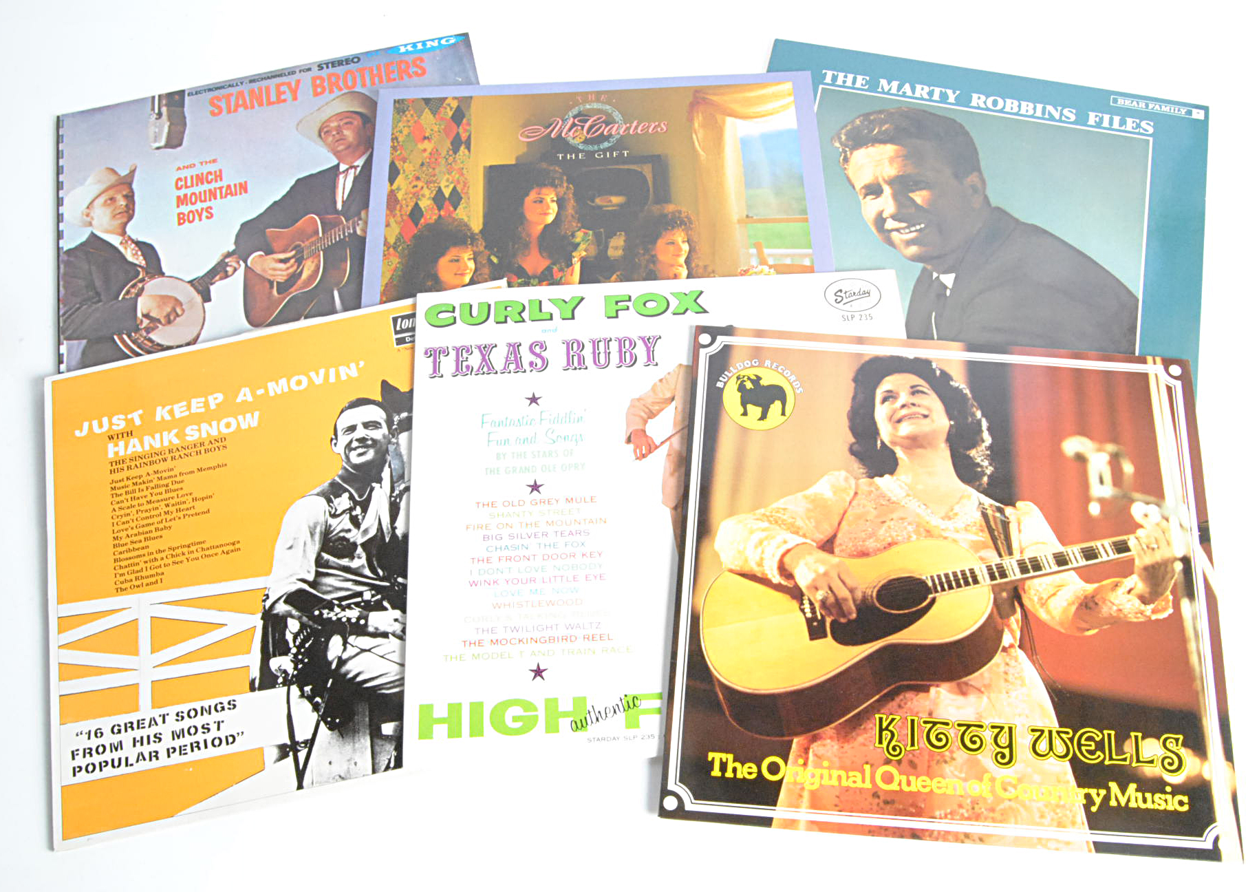 Country LPs, approximately one hundred and eighty albums of mainly country music with artists