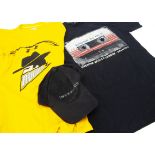 film Set 'T' Shirts / Cap, a bright yellow 'Rogues' shirt (M) a Guardians of the Galaxy Vol 2 tour