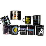 Iron Maiden Mugs, nine mugs comprising Ed Hunter, Wildest Dreams, Brave New World (2 different),