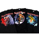 Iron Maiden Eddie 'T' Shirts, three Iron Maiden 'T' shirts - I spent Christmas with Eddie at Earls