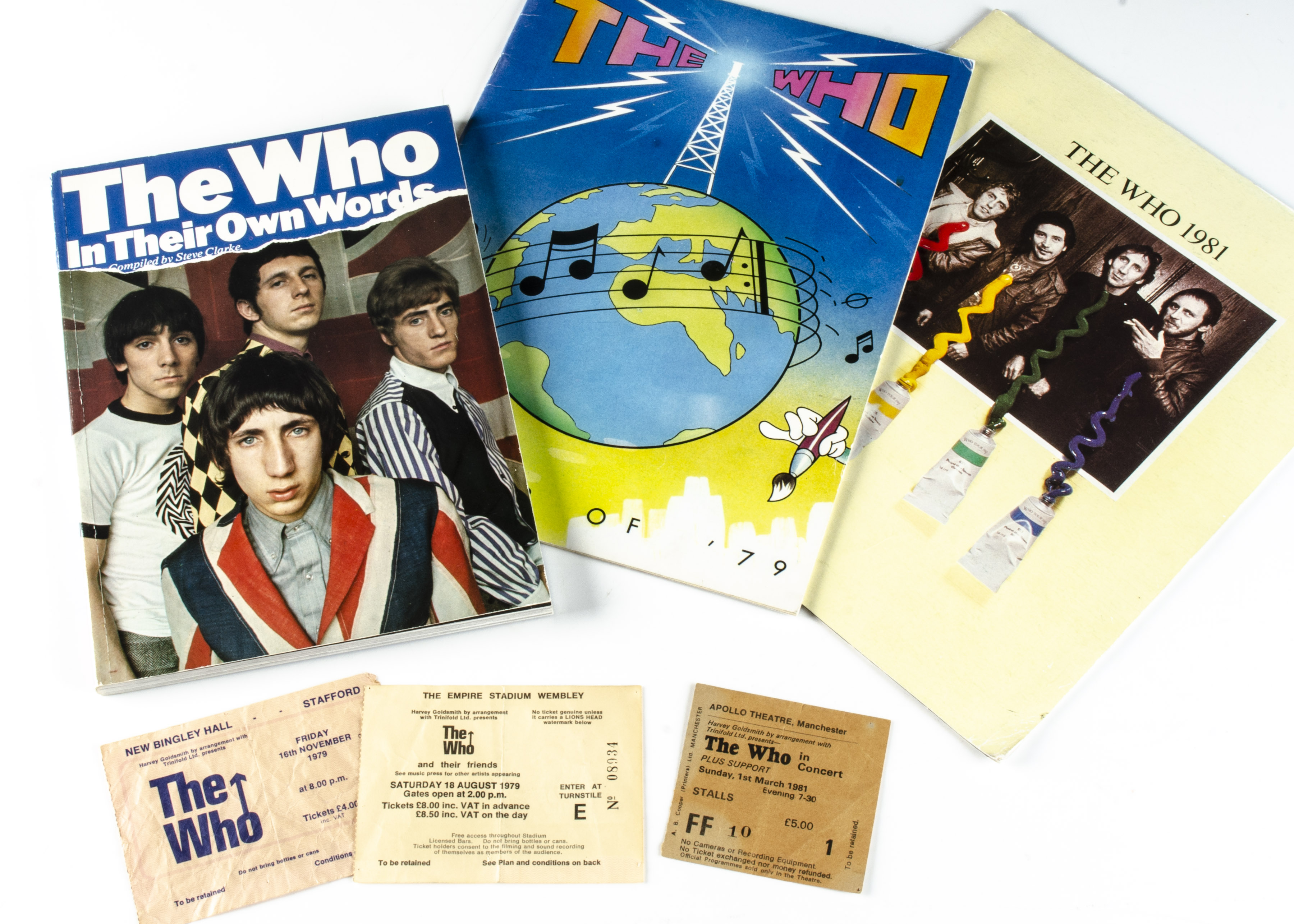 The Who Concert Programmes / Tickets, collection of tickets and programmes comprising Summer of 79