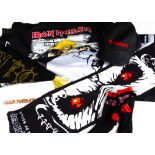 Iron Maiden Clothes / Textiles, various items comprising Baseball Cap, Socks, Be Quick or Be Dead
