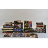 A large collection of Star Wars related books, including hardback reference books, first editions