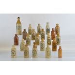 A collection of twenty two Stourbridge and Smethwick ginger beer bottles, four by J. Hopkins, others