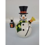 Lorna Bailey Snowman teapot, limited edition 15/75. 24cm tall.