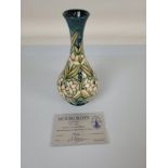 Moorcroft "Carousel Jasmine" vase, designed by Rachel Bishop, with certificate 792, 23cm tall.