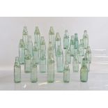 A collection of West Bromwich and Birmingham codd bottles, all in bottle green, various sizes makers