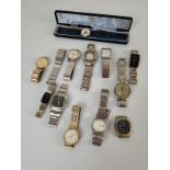 A collection of assorted wristwatches, including a Jowissa Automatic, Systema, and various other