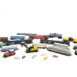 American and Continental N Gauge Locomotives and Goods Wagons, all unboxed includes American