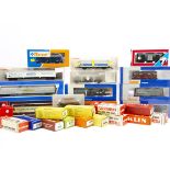 HO Gauge Goods Wagons, a boxed/cased collection includes Roco (6) one a 44340A track cleaner,
