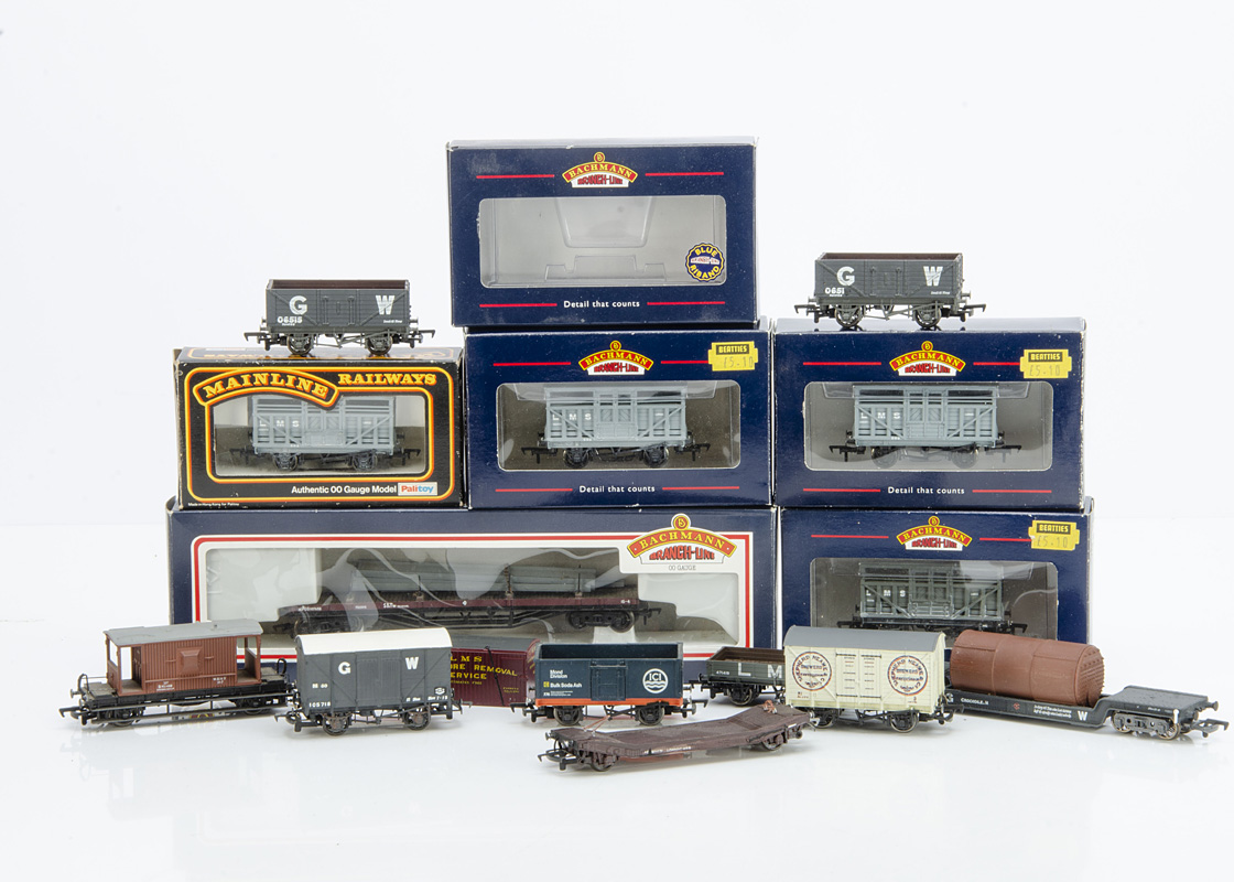 Bachmann Mainline and kit-built 00 Gauge LMS GWR and other Goods Rolling Stock and various diecast