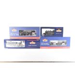 Bachmann 00 Gauge BR black Tank Locomotives, 31-454 weathered Ivatt 2-6-2 41286, 32-876 Fairburn