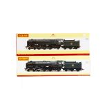 Hornby 00 Gauge BR green Britannia Class and Class 6 4-6-2 Locomotives and Tenders, R3294