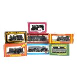 OO Gauge British Outline Steam Tank Locomotives, seven boxed examples all BR, Hornby (Margate)