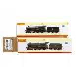 Hornby 00 Gauge BR ex GWR 6800 Grange Class Steam Locomotives, R2404 green weathered 6869 '