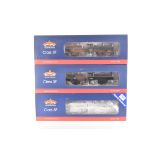 Bachmann 00 Gauge BR black Class 3F Locomotives and Tenders, 31-628DC weathered 43620, 31-626A TMC