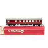 An uncommon Boxed Hornby-Dublo 00 Gauge Super Detail BR Restaurant Car, ref 4070, in lithographed