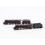 Repainted/Slightly-modified Hornby-Dublo 00 Gauge 2-rail Locomotives, both 'Duchesses' in LMS