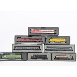 Bachmann Spectrum American HO Gauge Locomotives and Coaches, a boxed collection comprising gas