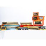 OO Gauge Locomotives and Rolling Stock, a boxed/bubble packed group comprising, Tri-ang r159