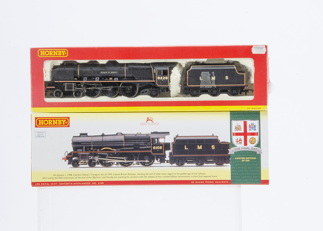 Hornby 00 Gauge LMS black Steam Locomotives, R2311 7P renamed 6226 'Duchess of Norfolk', DCC