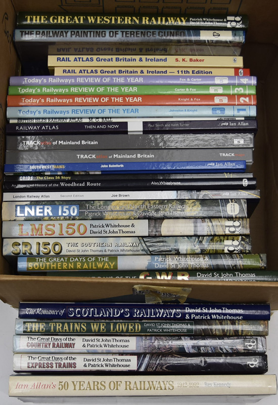 Assorted Railway Books and Atlases, including LNER, LMS and SR 150, The Romance of Scotland's