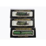 Graham Farish N Gauge Steam Locomotives, three boxed examples 1503 Merchant Navy Class Belgian