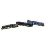 Minitrix N Gauge Steam Locomotives and Tenders, three unboxed examples LNER A4 Sir Nigel Gresley