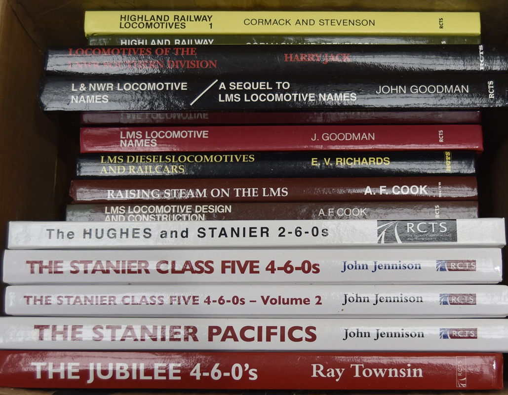 RCTS LMS-related Definitive History Books, including 'The Stanier Pacifics', 'The Jubilees', '