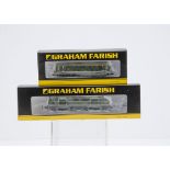 Bachmann Graham Farish N Gauge BR green Diesel Locomotives, 371-086 weathered Class 25 D5222 and