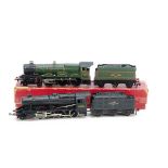 Hornby-Dublo 00 Gauge 2-Rail Locomotives, 2220 BR green 4-6-0 'Denbigh Castle' and 2225 BR black 2-